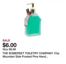 Marshalls THE SOMERSET TOILETRY COMPANY 17oz Mountain Side Frosted Pine Hand Wash In Glass House Bottle offer