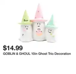 Marshalls GOBLIN & GHOUL 10in Ghost Trio Decoration offer