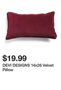 Marshalls DEVI DESIGNS 14x26 Velvet Pillow offer