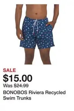 Marshalls BONOBOS Riviera Recycled Swim Trunks offer