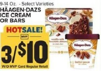Food Lion Häagen-Dazs Ice Cream Or Bars 9-14 oz offer