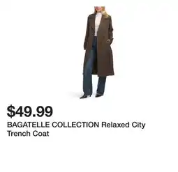 Marshalls BAGATELLE COLLECTION Relaxed City Trench Coat offer