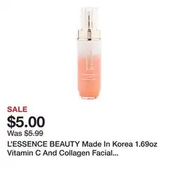 Marshalls L'ESSENCE BEAUTY Made In Korea 1.69oz Vitamin C And Collagen Facial Serum offer