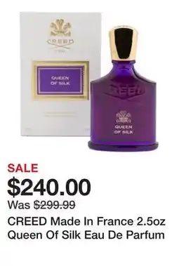 Marshalls CREED Made In France 2.5oz Queen Of Silk Eau De Parfum offer