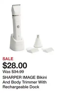 Marshalls SHARPER IMAGE Bikini And Body Trimmer With Rechargeable Dock offer