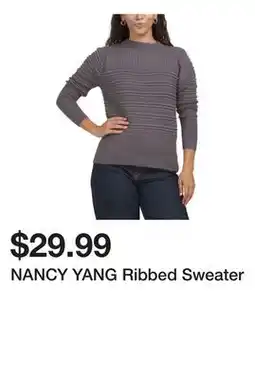 Marshalls NANCY YANG Ribbed Sweater offer