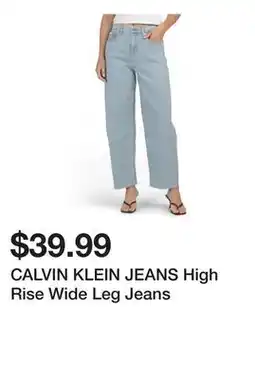 Marshalls CALVIN KLEIN JEANS High Rise Wide Leg Jeans offer