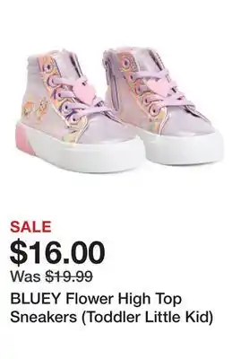 Marshalls BLUEY Flower High Top Sneakers (Toddler Little Kid) offer