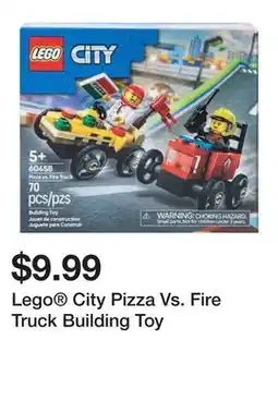Five Below Lego City Pizza Vs. Fire Truck Building Toy offer