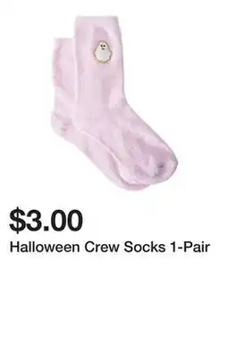Five Below Halloween Crew Socks 1-Pair offer