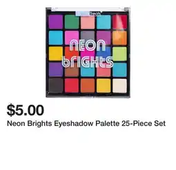 Five Below Neon Brights Eyeshadow Palette 25-Piece Set offer