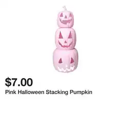 Five Below Pink Halloween Stacking Pumpkin offer