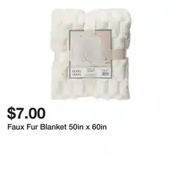 Five Below Faux Fur Blanket 50in x 60in offer