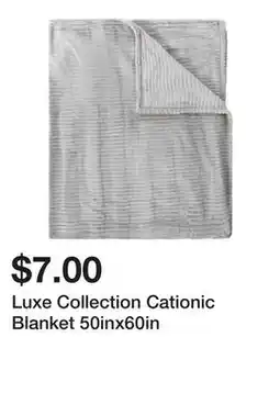 Five Below Luxe Collection Cationic Blanket 50inx60in offer