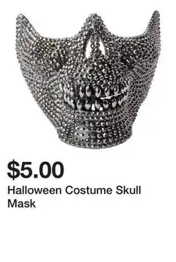 Five Below Halloween Costume Skull Mask offer
