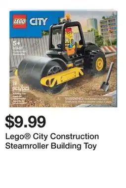 Five Below Lego City Construction Steamroller Building Toy offer