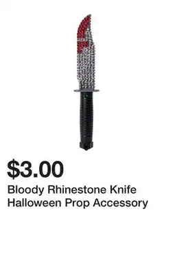 Five Below Bloody Rhinestone Knife Halloween Prop Accessory offer