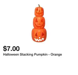 Five Below Halloween Stacking Pumpkin - Orange offer