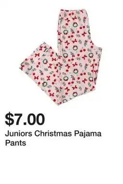 Five Below Juniors Christmas Pajama Pants offer