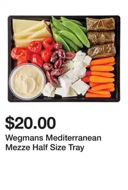 Wegmans Wegmans Mediterranean Mezze Half Size Tray offer