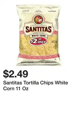 Wegmans Santitas Tortilla Chips White Corn 11 Oz offer