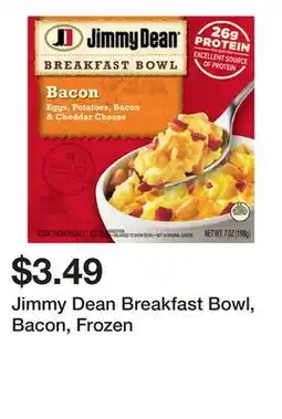 Wegmans Jimmy Dean Breakfast Bowl, Bacon, Frozen offer