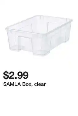 Ikea SAMLA Box, clear offer
