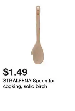 Ikea STRÅLFENA Spoon for cooking, solid birch offer