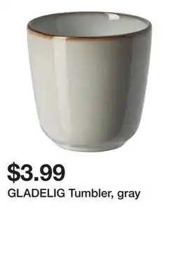 Ikea GLADELIG Tumbler, gray offer