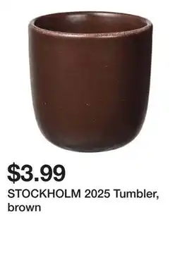 Ikea STOCKHOLM 2025 Tumbler, brown offer