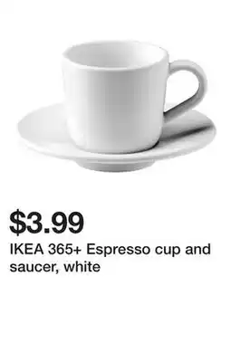 Ikea IKEA 365+ Espresso cup and saucer, white offer