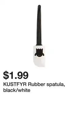 Ikea KUSTFYR Rubber spatula, black/white offer
