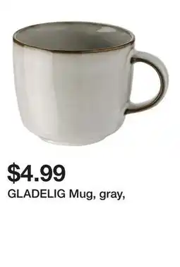 Ikea GLADELIG Mug, gray offer