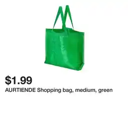 Ikea AURTIENDE Shopping bag, medium, green offer
