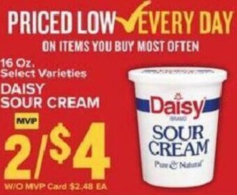 Food Lion Daisy Sour Cream 16 oz offer