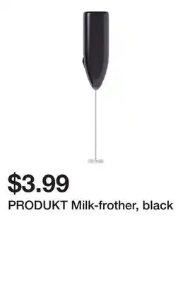 Ikea PRODUKT Milk-frother, black offer