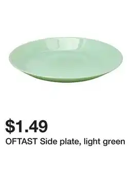 Ikea OFTAST Side plate, light green offer
