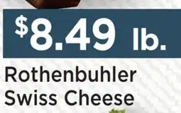 Heinen's Rothenbuhler Swiss Cheese offer