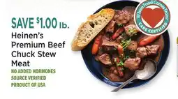 Heinen's Heinen's Premium Beef Chuck Stew Meat offer