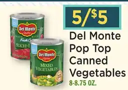Heinen's Del Monte Pop Top Canned Vegetables offer