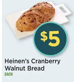 Heinen's Heinen's Cranberry Walnut Bread offer