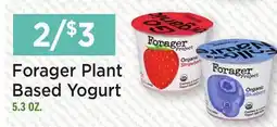Heinen's Forager Plant Based Yogurt offer