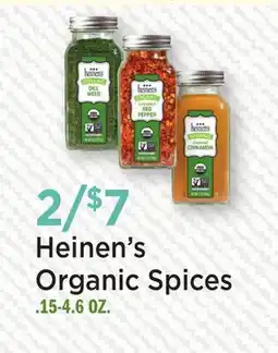 Heinen's Heinen's Organic Spices offer