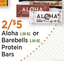 Heinen's Aloha 1.98 OZ. or Barebells 1.94 OZ. Bars offer