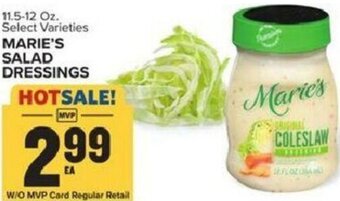 Food Lion Marie's Salad Dressings offer