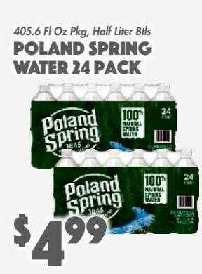 The Food Emporium Poland Spring Water 24 Pack offer