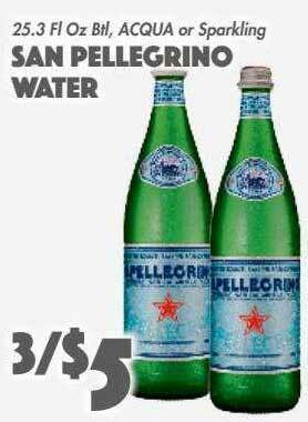 The Food Emporium San Pellegrino Water offer