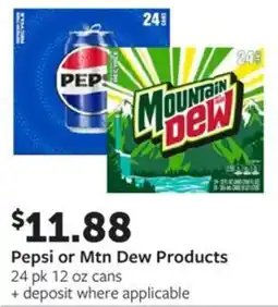 Fareway Pepsi or Mtn Dew Products offer