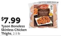 Fareway Tyson Boneless Skinless Chicken Thighs offer