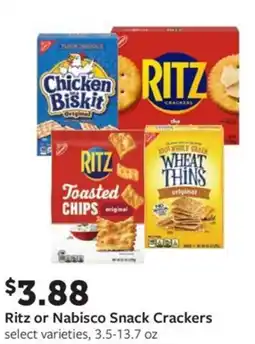 Fareway Ritz or Nabisco Snack Crackers offer